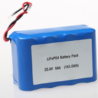 بسته باتری 25.6V 6Ah LiFePO4 32700 باتری لیتیومی سفارشی 8S1P