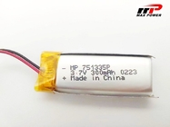 باتری لیتیوم پلیمری 300 میلی آمپر ساعتی 3.7 ولتی برای وسایل الکترونیکی پوشیدنی بلوتوث