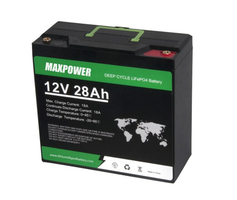 باطری لیتیوم یون Lifepo4 شارژ می شود 12V 12.8V 24V 6ah 7ah 9ah 12ah 14ah 28ah 30ah