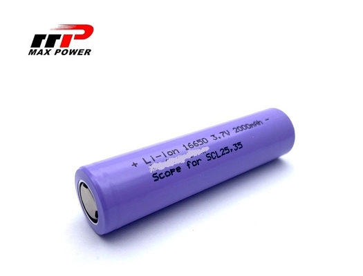 Li16650C 3.7 V 2000mah لیتیوم یون شارژ مجدد باتری سلول OEM سرویس CE UL CB