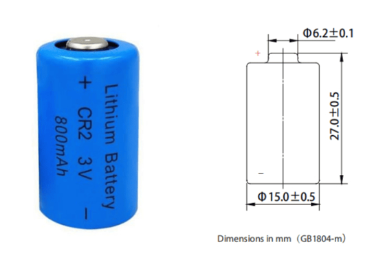 باتری لیتیومی Mno2 CR2 CR15270 با دوام CR2 3.0V 800mAh باتری 3.0v 800mAh 900mAh