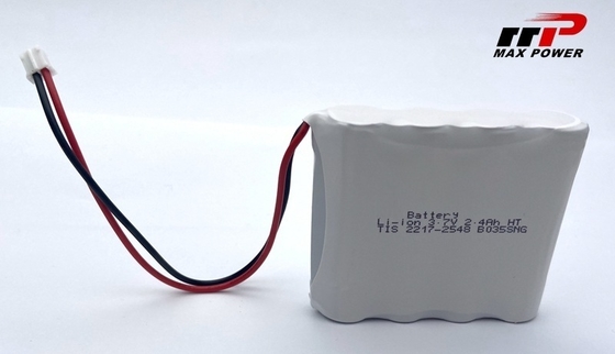 3.7V 2400mAh 14500 لیتیوم یون باتری بسته برای استفاده در درجه حرارت گسترده GPS -40 °C-80 °C