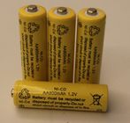 1.2V Cylindrical NICD بسته های باتری AA900mAh UL CE