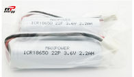 باتری های قابل شارژ ICR18650 سامسونگ 22P لیتیوم یون باتری های قابل شارژ 3.7V 2200mAh 1000 چرخه
