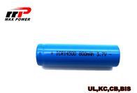 باتری قابل شارژ لیتیوم یون 800mAh 3.7V ICR14500 2.4A باتری قابل شارژ برای ابزارهای قدرت