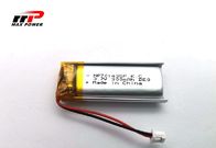 باتری قابل شارژ پلیمر لیتیوم MSDS 3.7V 701435 300mAh
