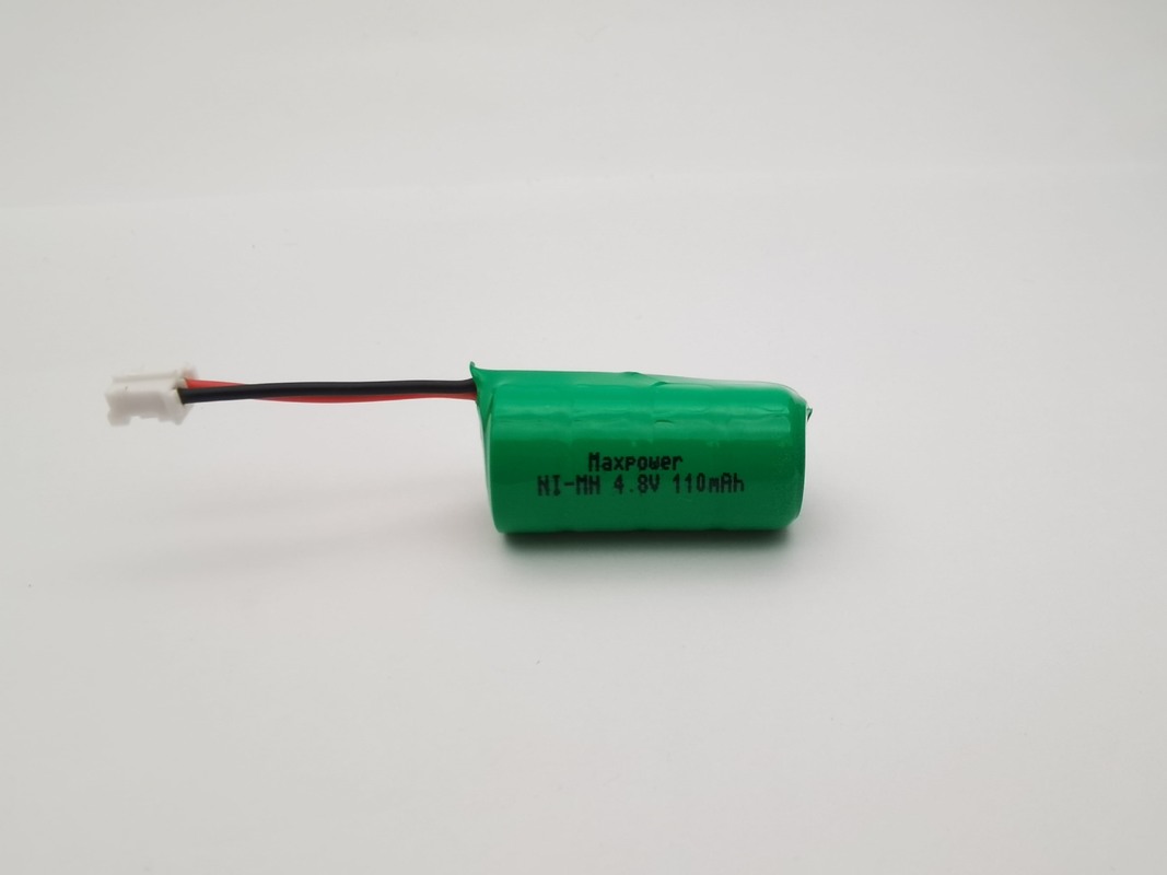 بسته باتری دکمه ای Ni-MH قابل شارژ 110mAh 4.8V باتری دکمه ای NiMH 4.8V 110mAh