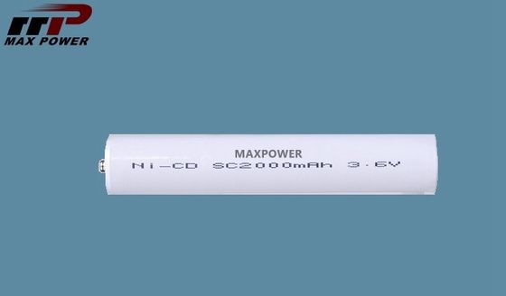 باتری 3.6V باتری لیتیوم یو اس بی، SC2000mAh NiCd باتری