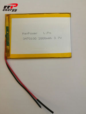 ظرفیت 2800mAh باتری لیتیوم پلیمر 3470100 3.7V Laptop Notebook Application