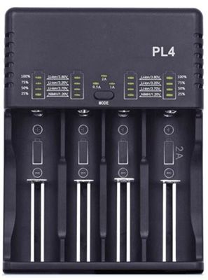 لیتیوم ال سی دی شارژر باتری سریع اسپری LiFePO4 NIMH NICAD 4 اسلات ABS مواد