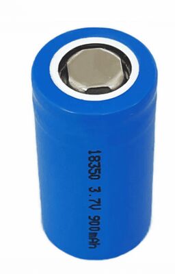 درجه A INR18350 باتری لیتیوم یون 3.7V 900mAh باتری قابل شارژ با ظرفیت بالا