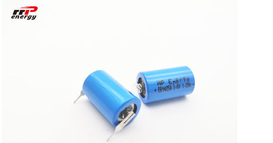 باتری ER14250 1200mAh Li SOCI2 3.6 V ، باتری 1 لیتریوم یون Primarty لیتیوم یون 1 / 2AA