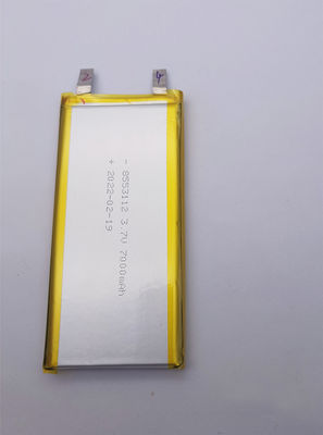 باتری لیتیوم پلیمری 7000mah 0.2C 3.7V KC 8553112 با UL IEC62133
